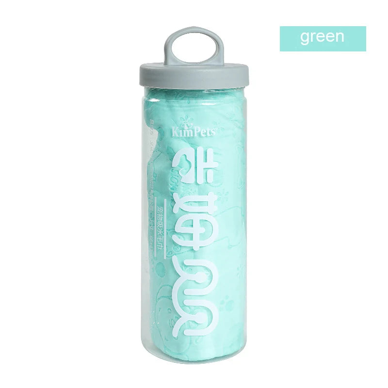 Deerskin Pet Towel – Lint-Free, Fast-Drying Bath Towel for Dogs & Cats