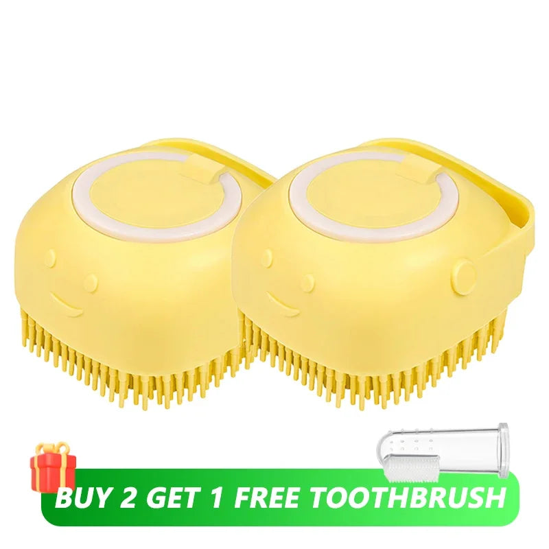 Bathing Brush & Shampoo Dispenser