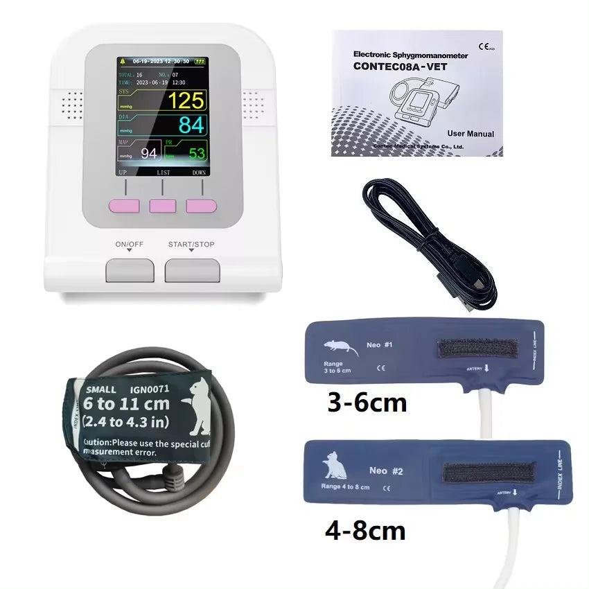 Digital Blood Pressure Veterinary Vet Use Monitor Pets Dog Cat Horse etc