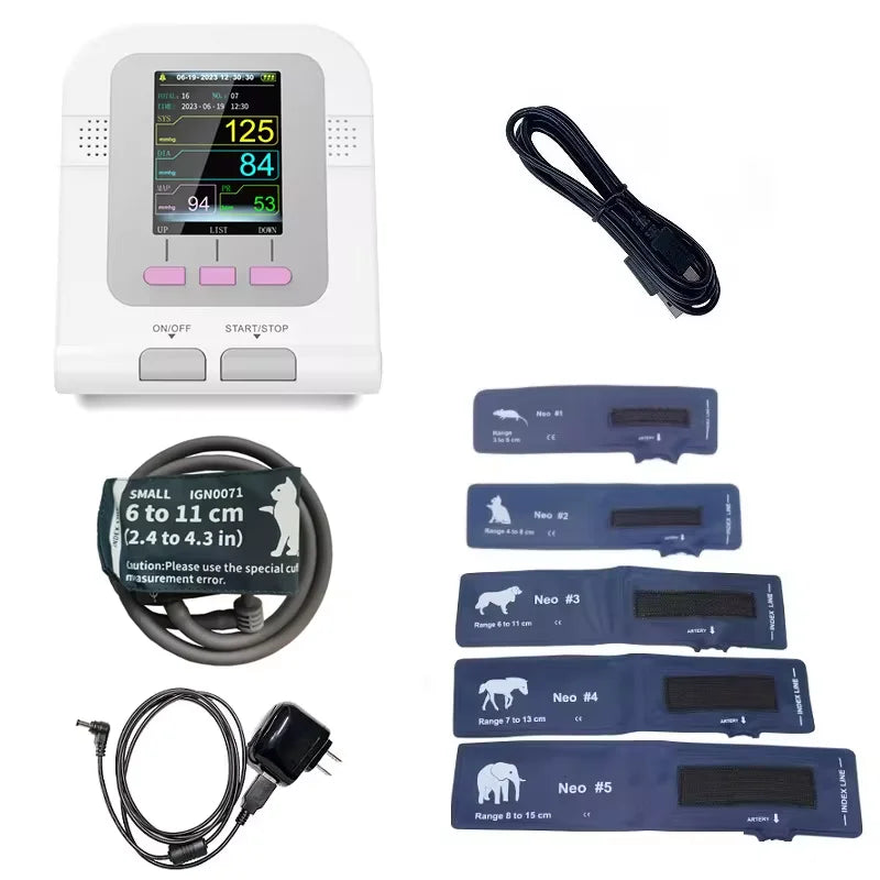 Digital Blood Pressure Veterinary Vet Use Monitor Pets Dog Cat Horse etc