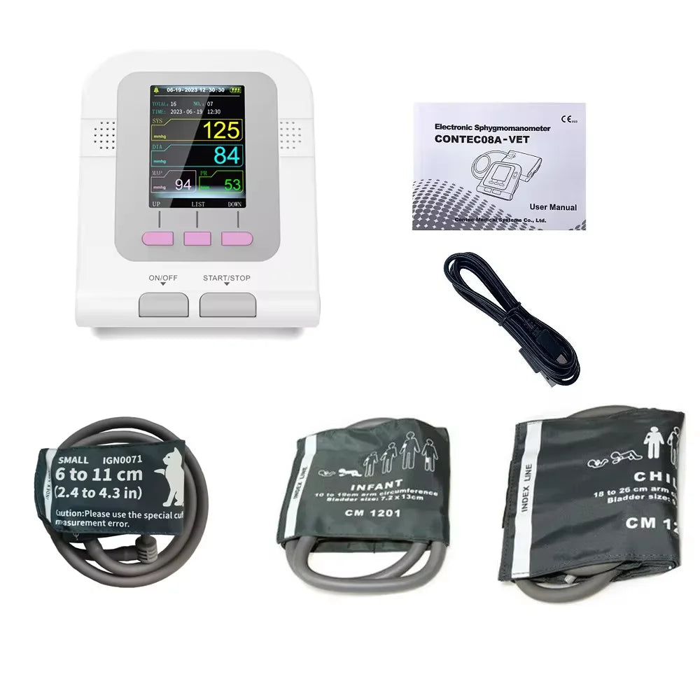 Digital Blood Pressure Veterinary Vet Use Monitor Pets Dog Cat Horse etc