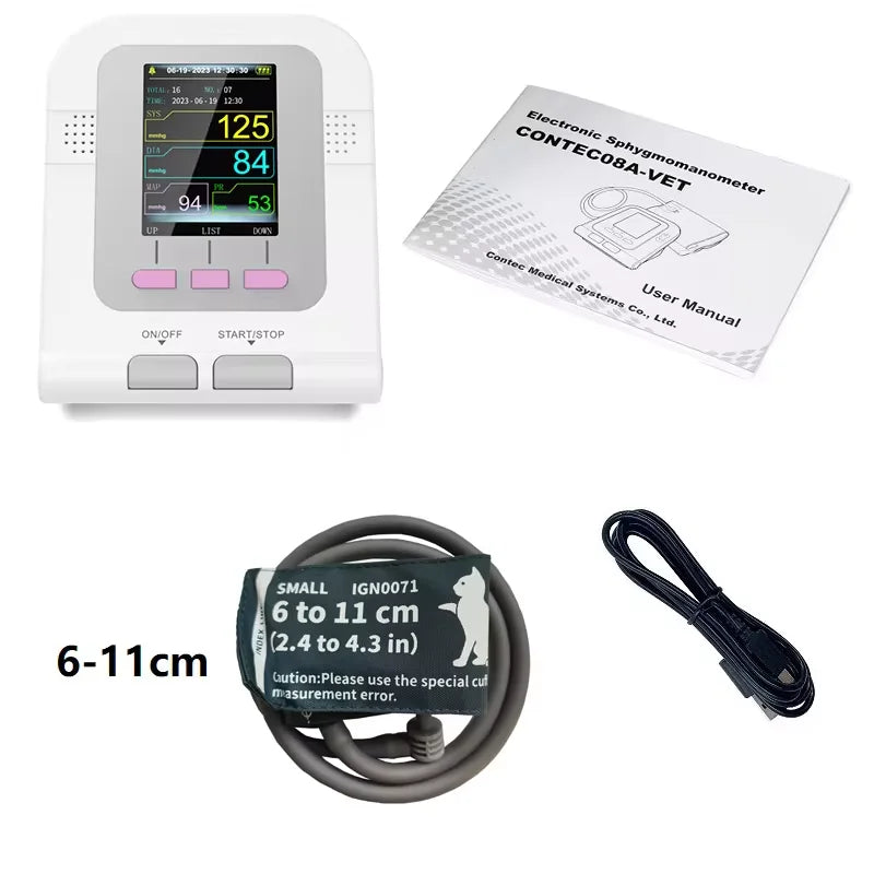 Digital Blood Pressure Veterinary Vet Use Monitor Pets Dog Cat Horse etc