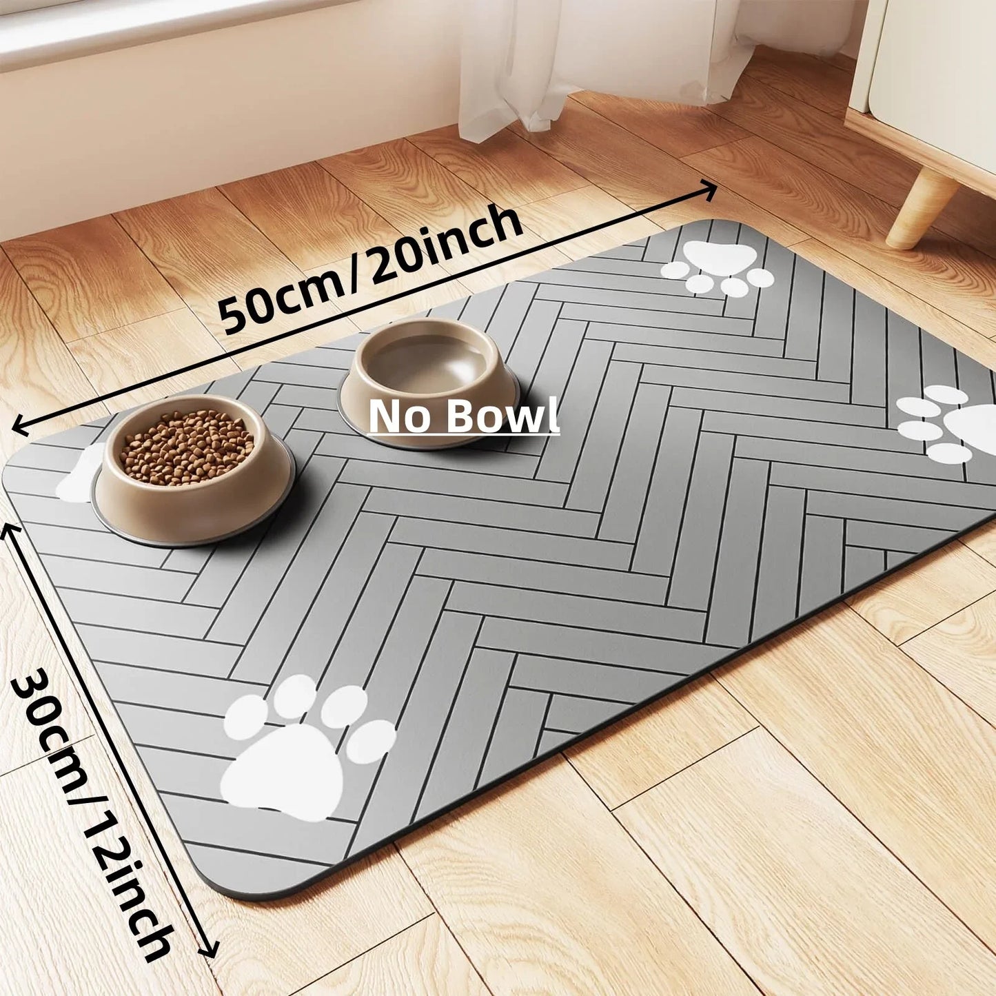 Pet Feeding Mat – Waterproof, Non-Slip Placemat for Cats & Dogs (S/M/L)