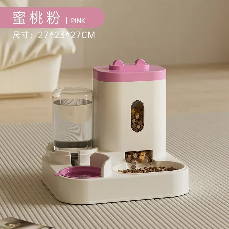 Automatic Feeder for Dogs & Cats - With Water Fountain
