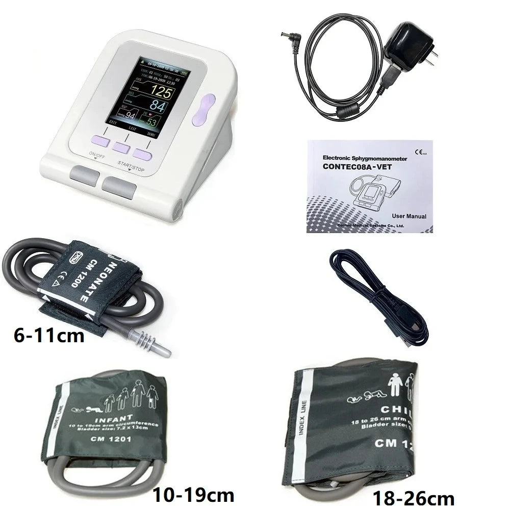 Digital Blood Pressure Veterinary Vet Use Monitor Pets Dog Cat Horse etc