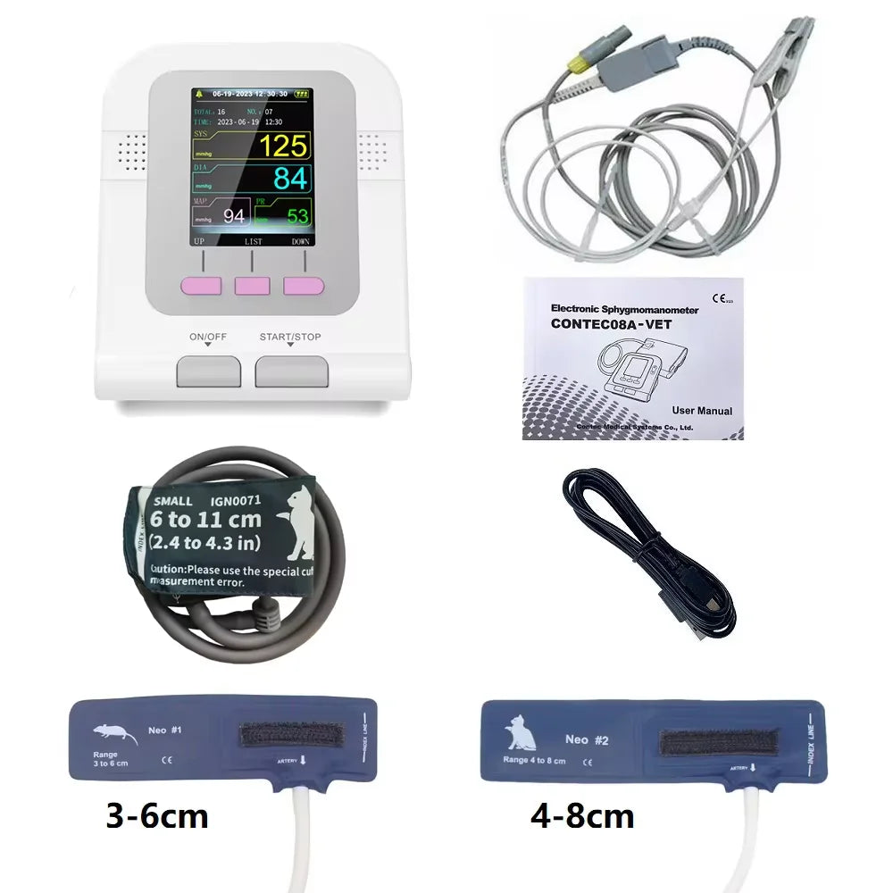 Digital Blood Pressure Veterinary Vet Use Monitor Pets Dog Cat Horse etc