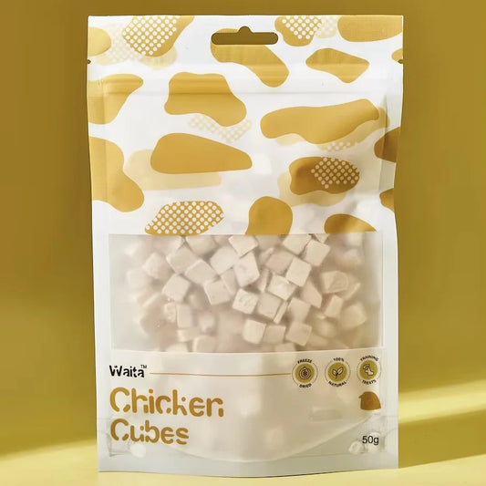 Natural Freeze Dried Chicken Cube 50g Waita 100%- Suitable For Cats & Dogs