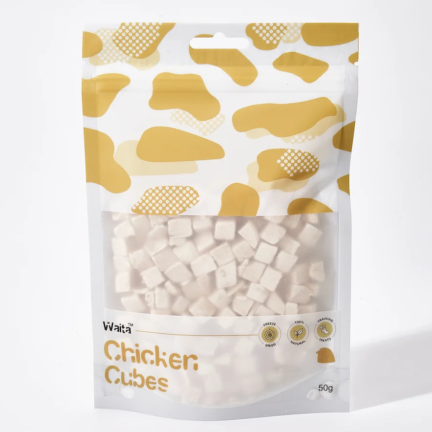 Natural Freeze Dried Chicken Cube 50g Waita 100%- Suitable For Cats & Dogs