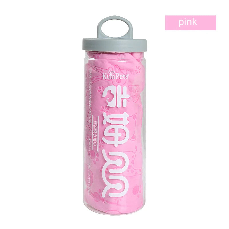 Deerskin Pet Towel – Lint-Free, Fast-Drying Bath Towel for Dogs & Cats