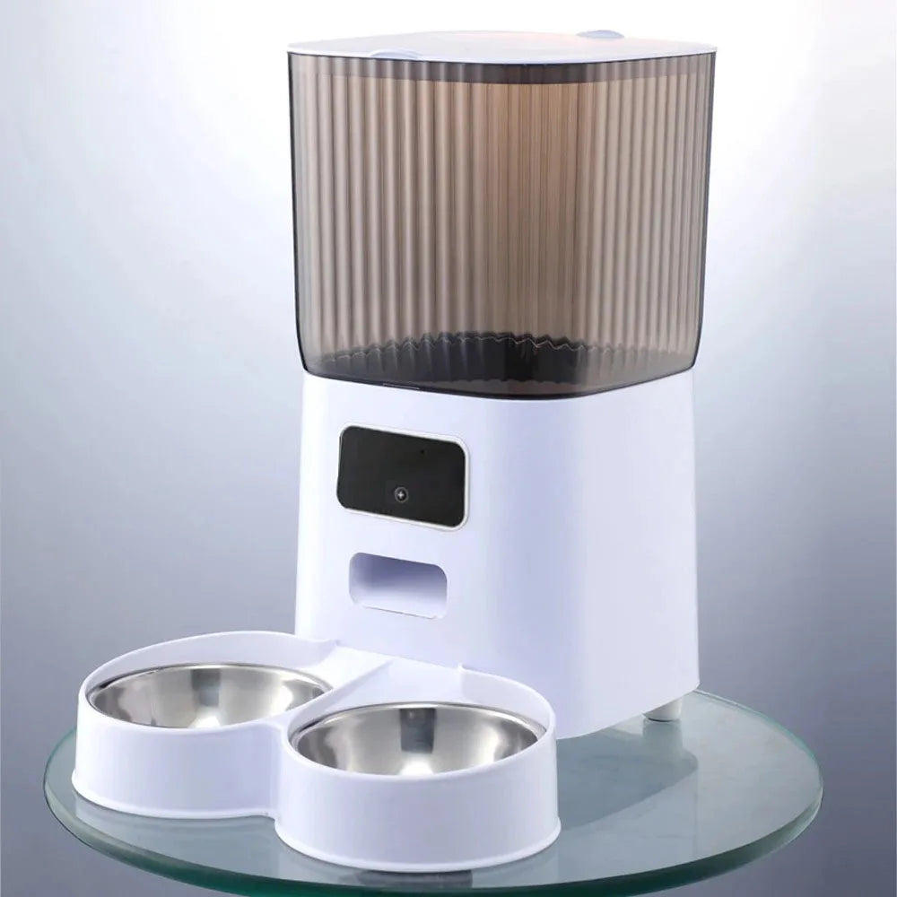 SmartFeeder Pro – 5L Auto Pet Feeder with Camera & Voice