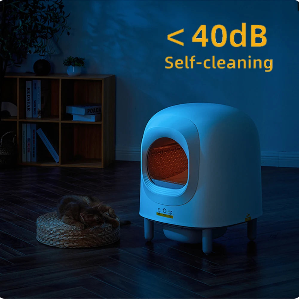 Petree 2.0 pro 2024 56L Automatic Smart Cat Litter Box Self Cleaning Fully Enclosed Cat Litter Box Pet Toilet Litter Tray