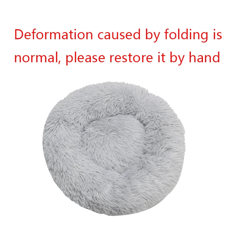 Winter Warm Cat & dog Bed Plush Basket