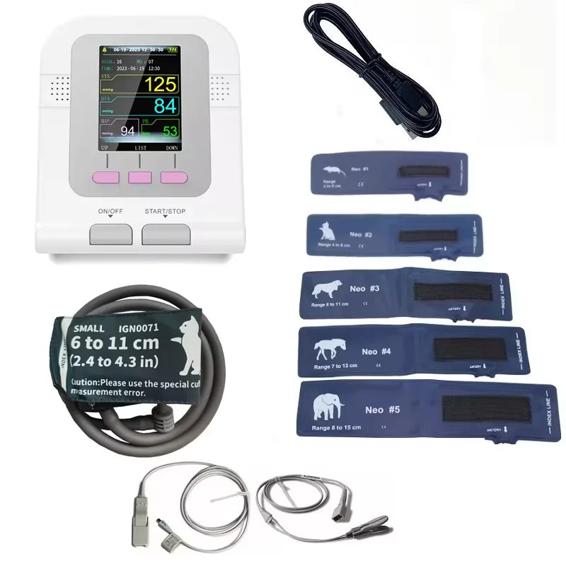 Digital Blood Pressure Veterinary Vet Use Monitor Pets Dog Cat Horse etc