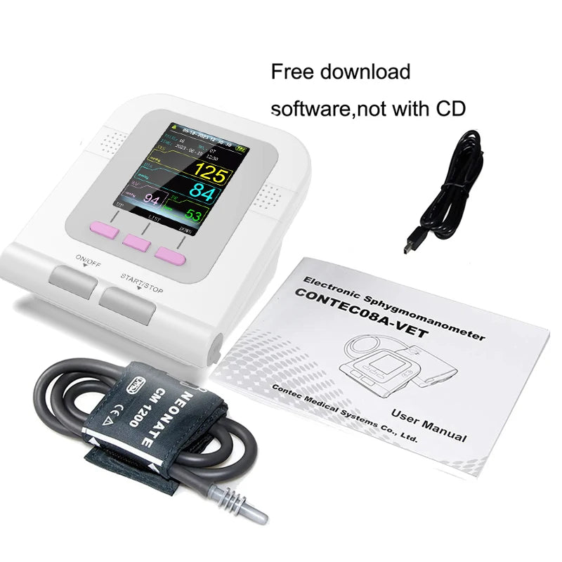 Digital Blood Pressure Veterinary Vet Use Monitor Pets Dog Cat Horse etc