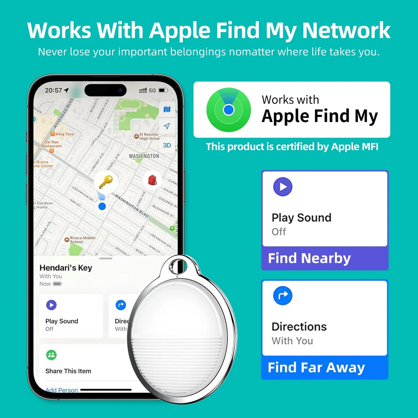 Mini Bluetooth GPS Tracker For Apple iOS