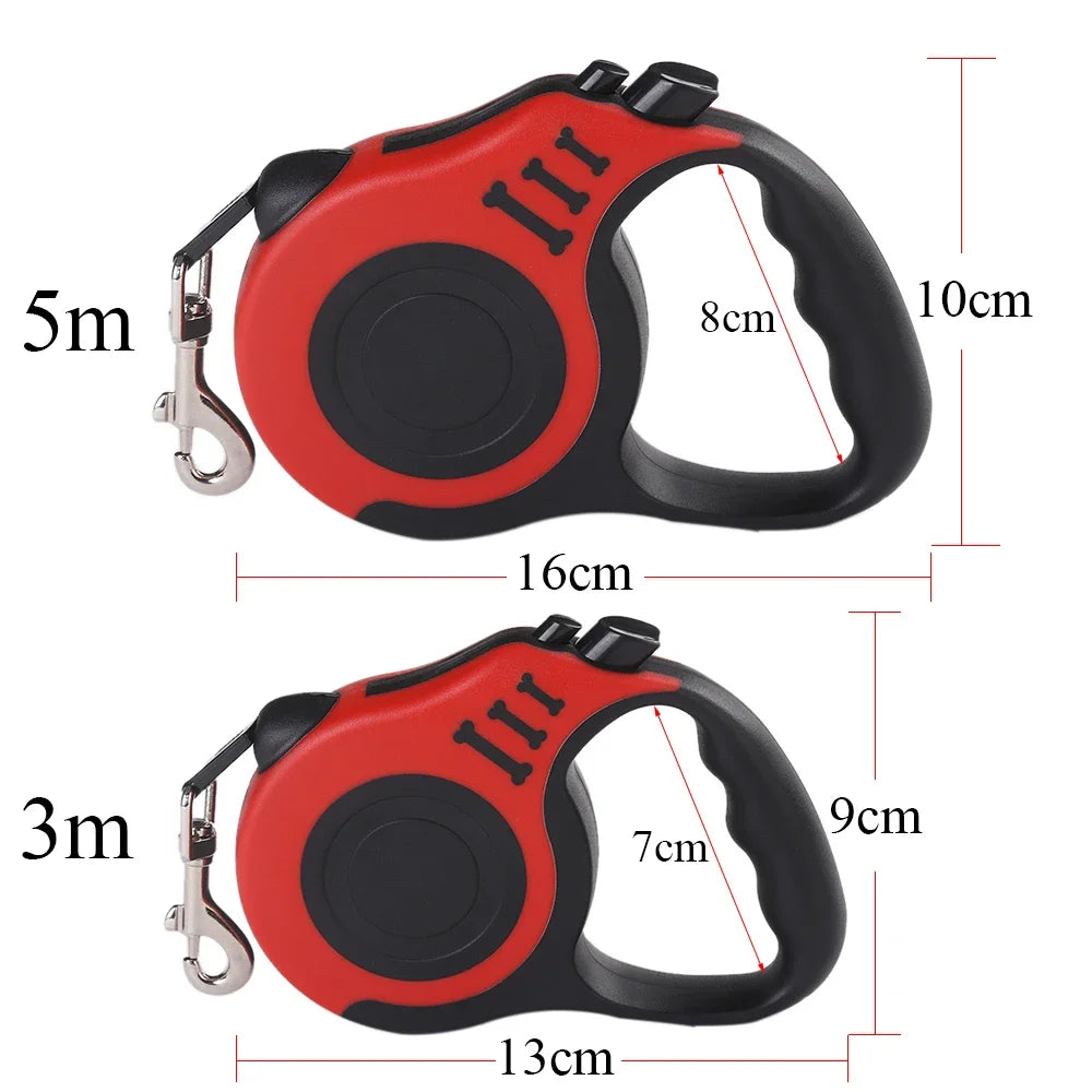 Retractable Dog Leash 3/5m – Automatic Nylon Extension Rope for Small Dogs