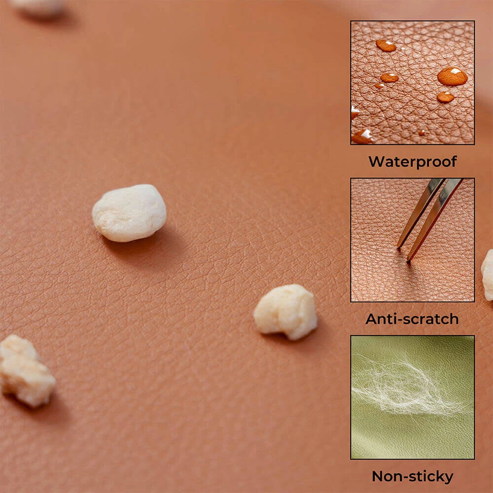 Faux Leather Pet Booster Seat – Travel Bed for Cats & Dogs