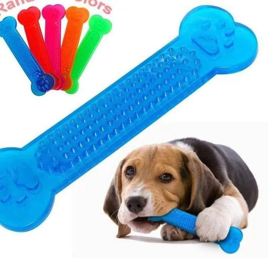 Dog Chew Toy, Rubber Bone Toothbrush