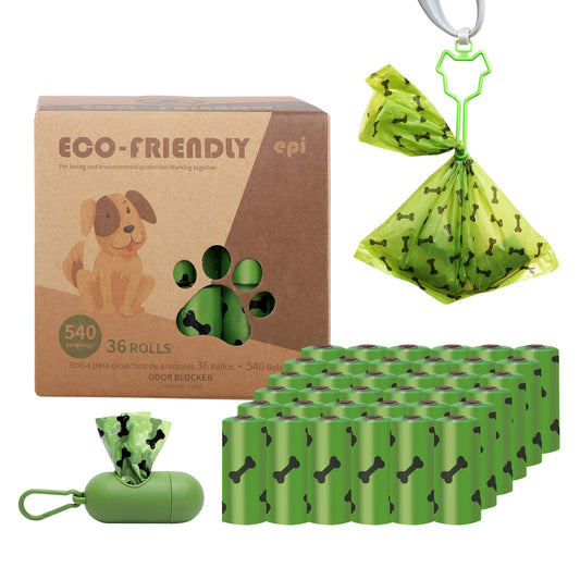 Eco-Friendly Waste Bags with Dispenser | Pet Cleaning Supplies