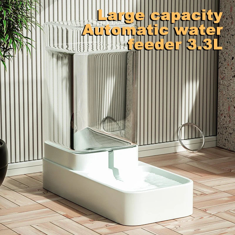 Automatic Cat Feeder & Water Dispenser with Gravity Food Storage for Cats and Dogs