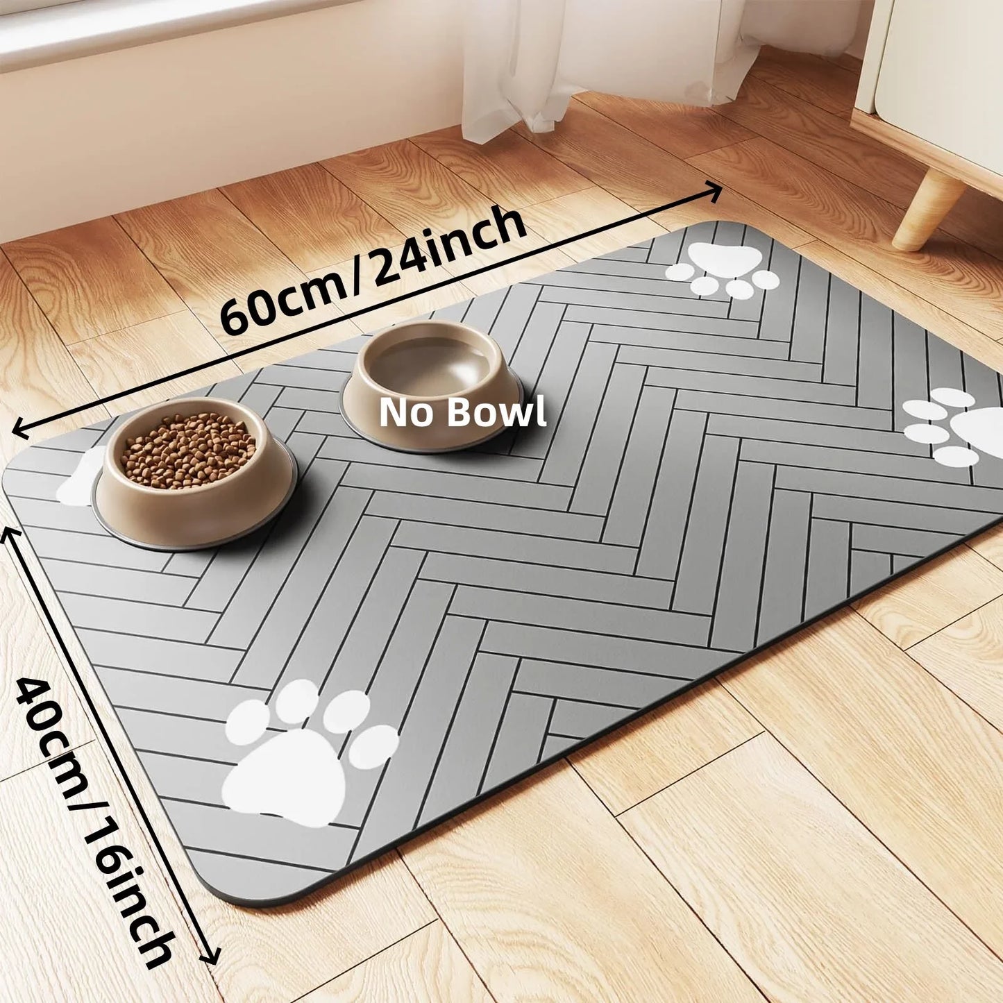 Pet Feeding Mat – Waterproof, Non-Slip Placemat for Cats & Dogs (S/M/L)