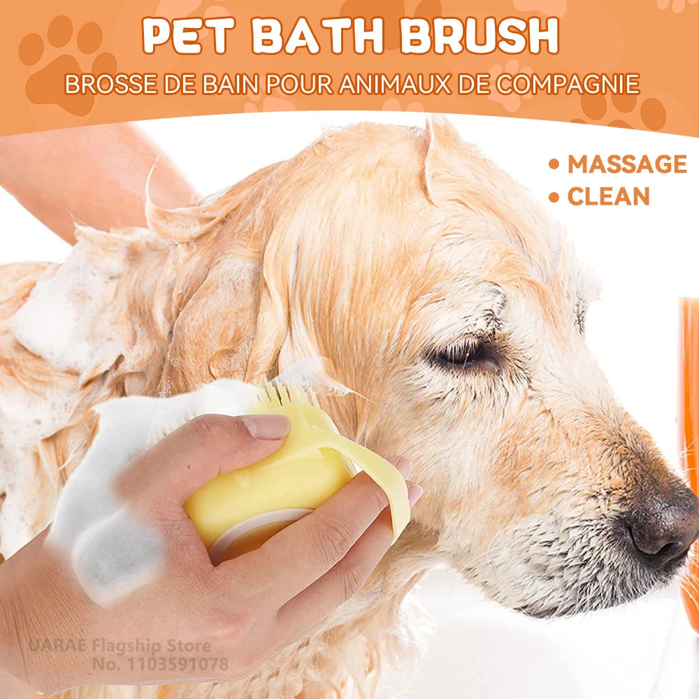 Bathing Brush & Shampoo Dispenser
