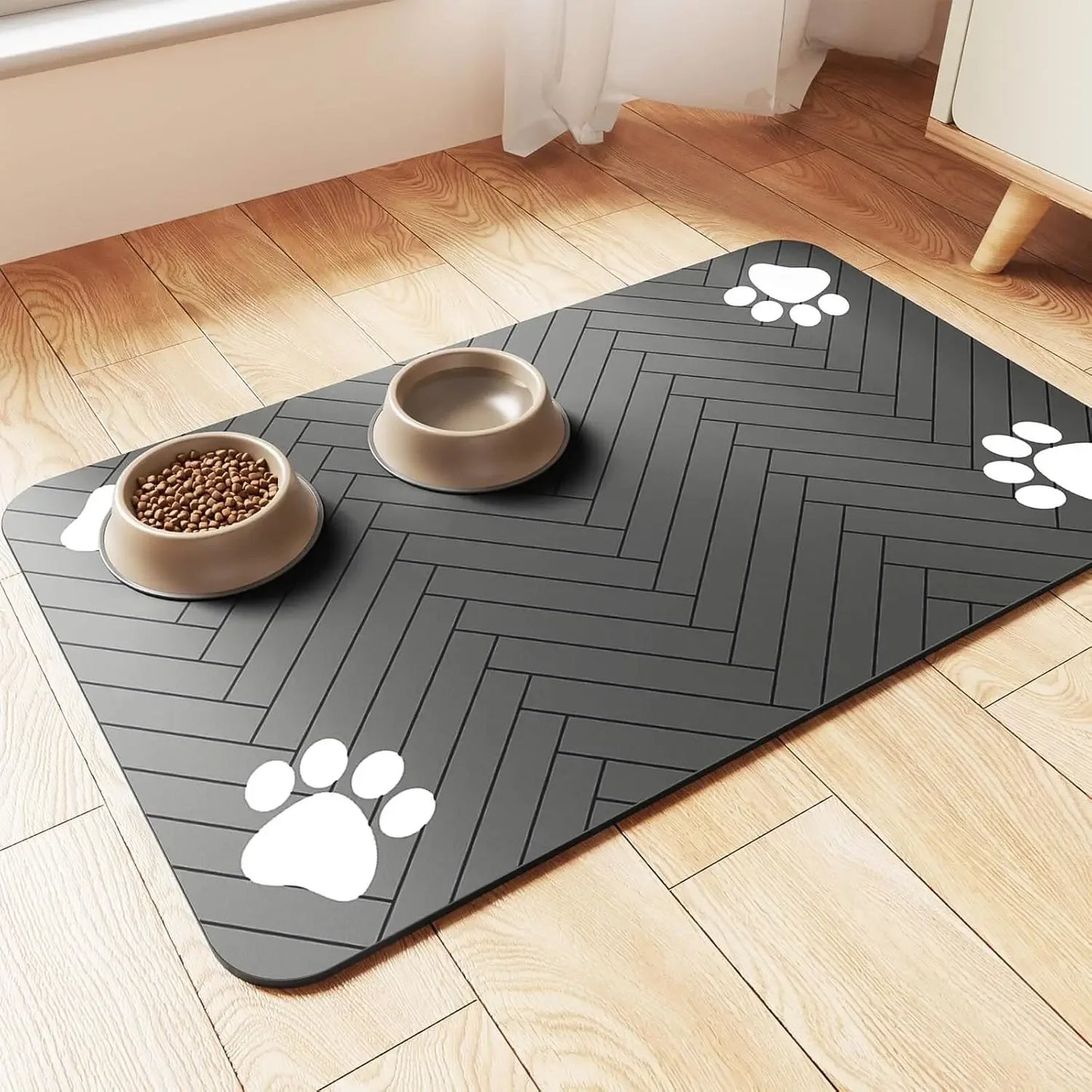 Pet Feeding Mat – Waterproof, Non-Slip Placemat for Cats & Dogs (S/M/L)