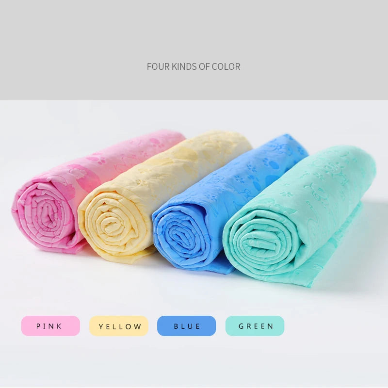 Deerskin Pet Towel – Lint-Free, Fast-Drying Bath Towel for Dogs & Cats