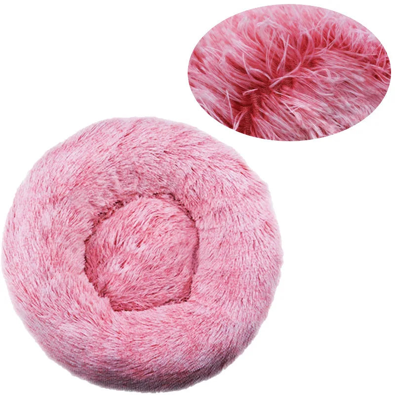 Winter Warm Cat & dog Bed Plush Basket