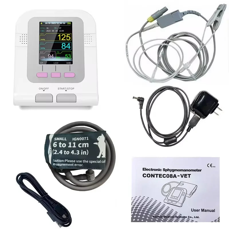 Digital Blood Pressure Veterinary Vet Use Monitor Pets Dog Cat Horse etc