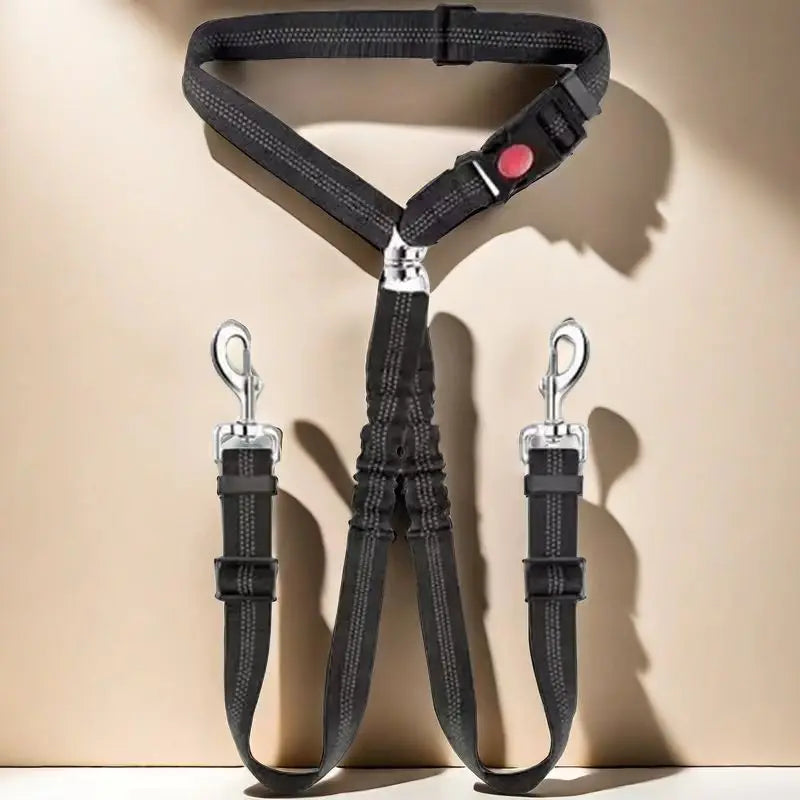 Dual Dog Car Seat Belt