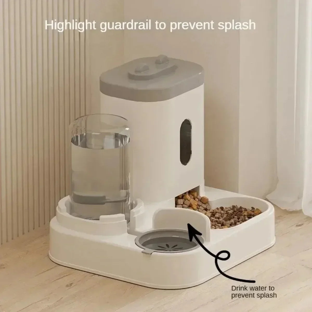 Automatic Feeder for Dogs & Cats - With Water Fountain