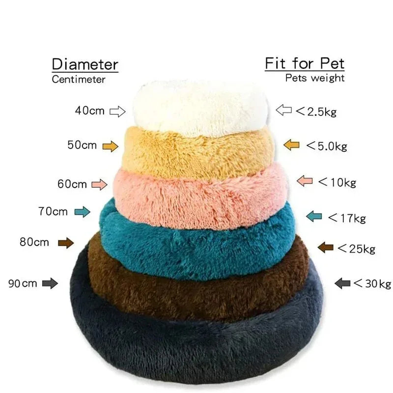 Winter Warm Cat & dog Bed Plush Basket