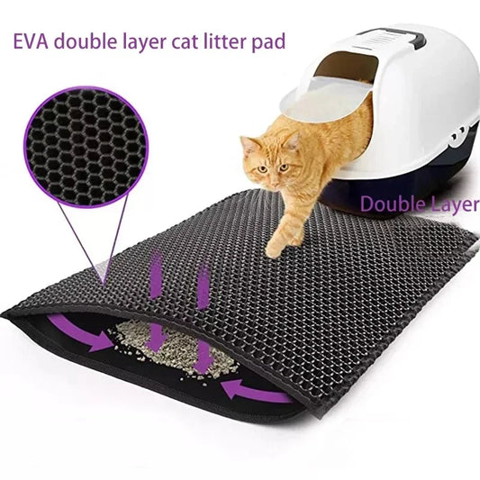 Cat Litter Mat With Double Waterproof layer.