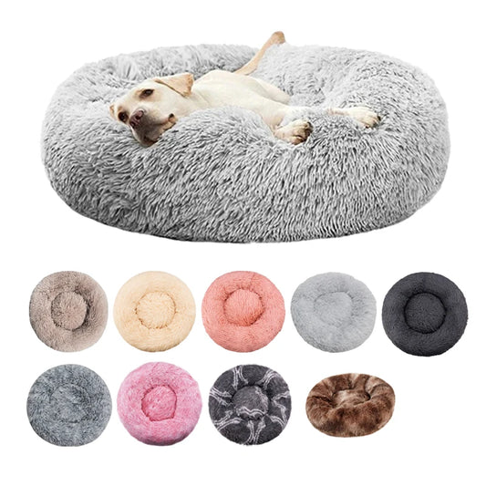 Winter Warm Cat & dog Bed Plush Basket