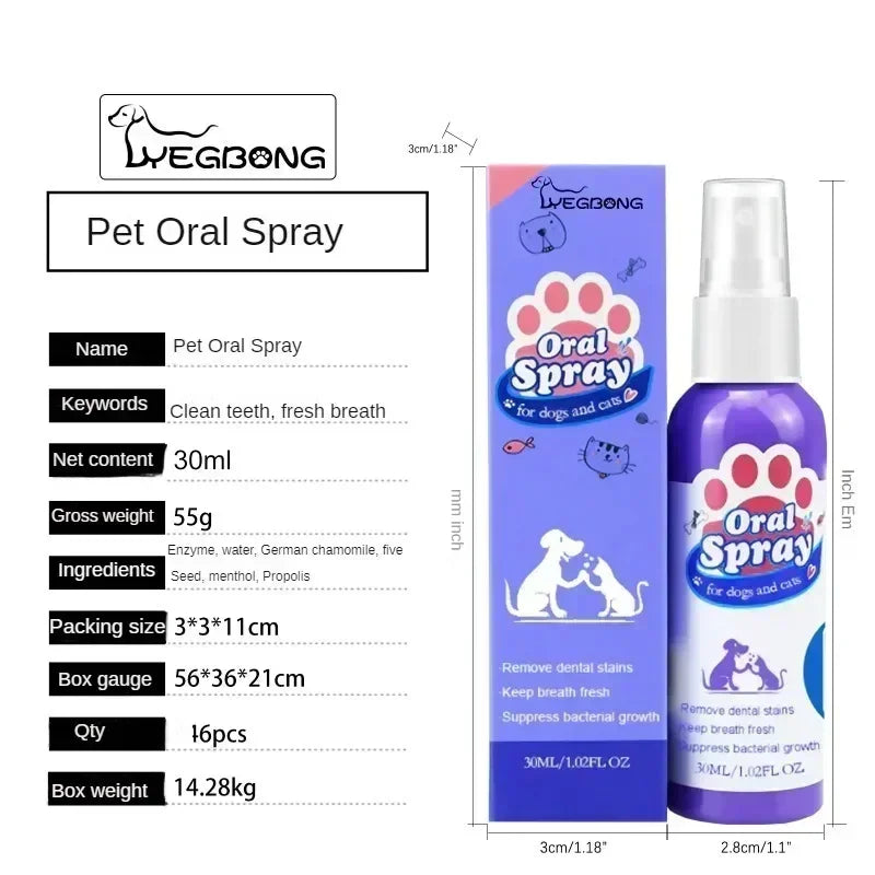 Pet Teeth Cleaning Spray - Oral Care