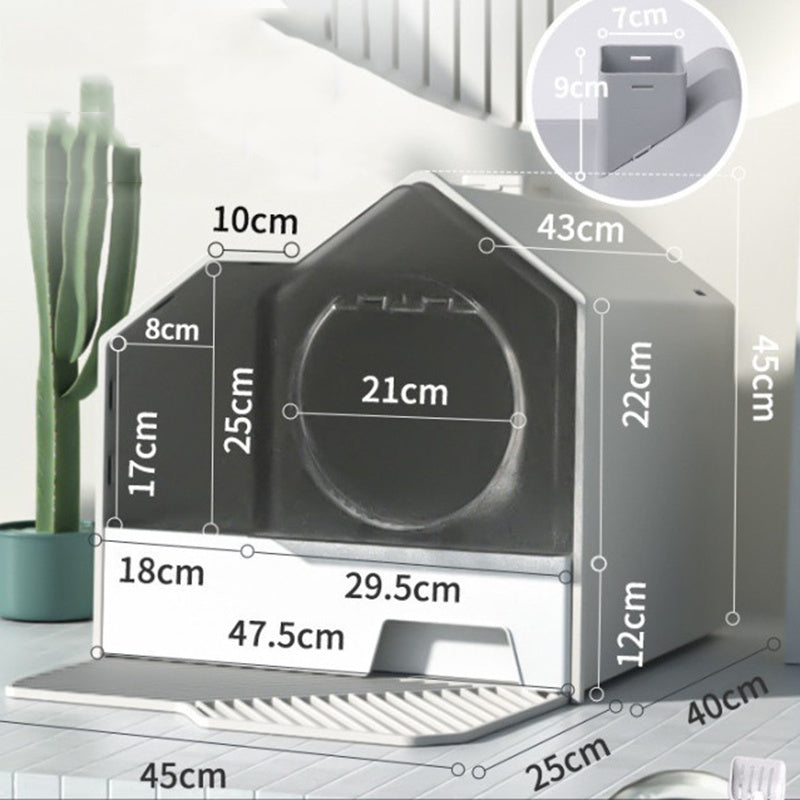 Enclosed Odor-Proof Cat Litter Box