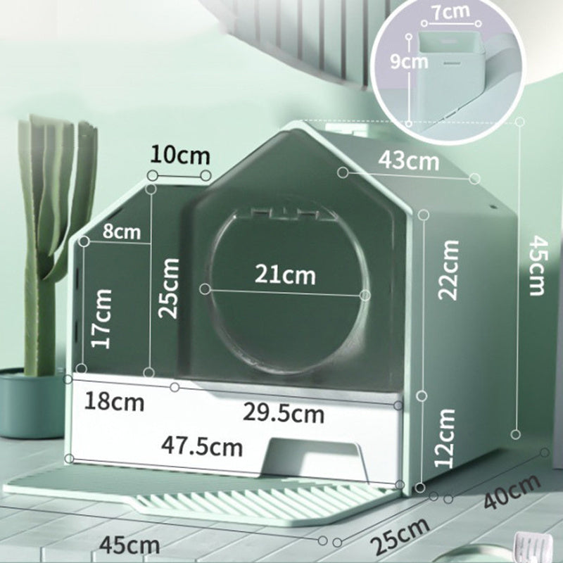 Enclosed Odor-Proof Cat Litter Box